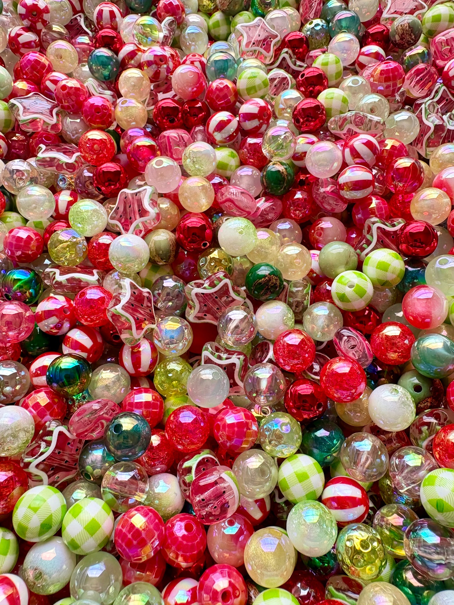 Acrylic Bead Mix for Beadable Pens, Keychains and DIY (16mm) bead mix pretty beads