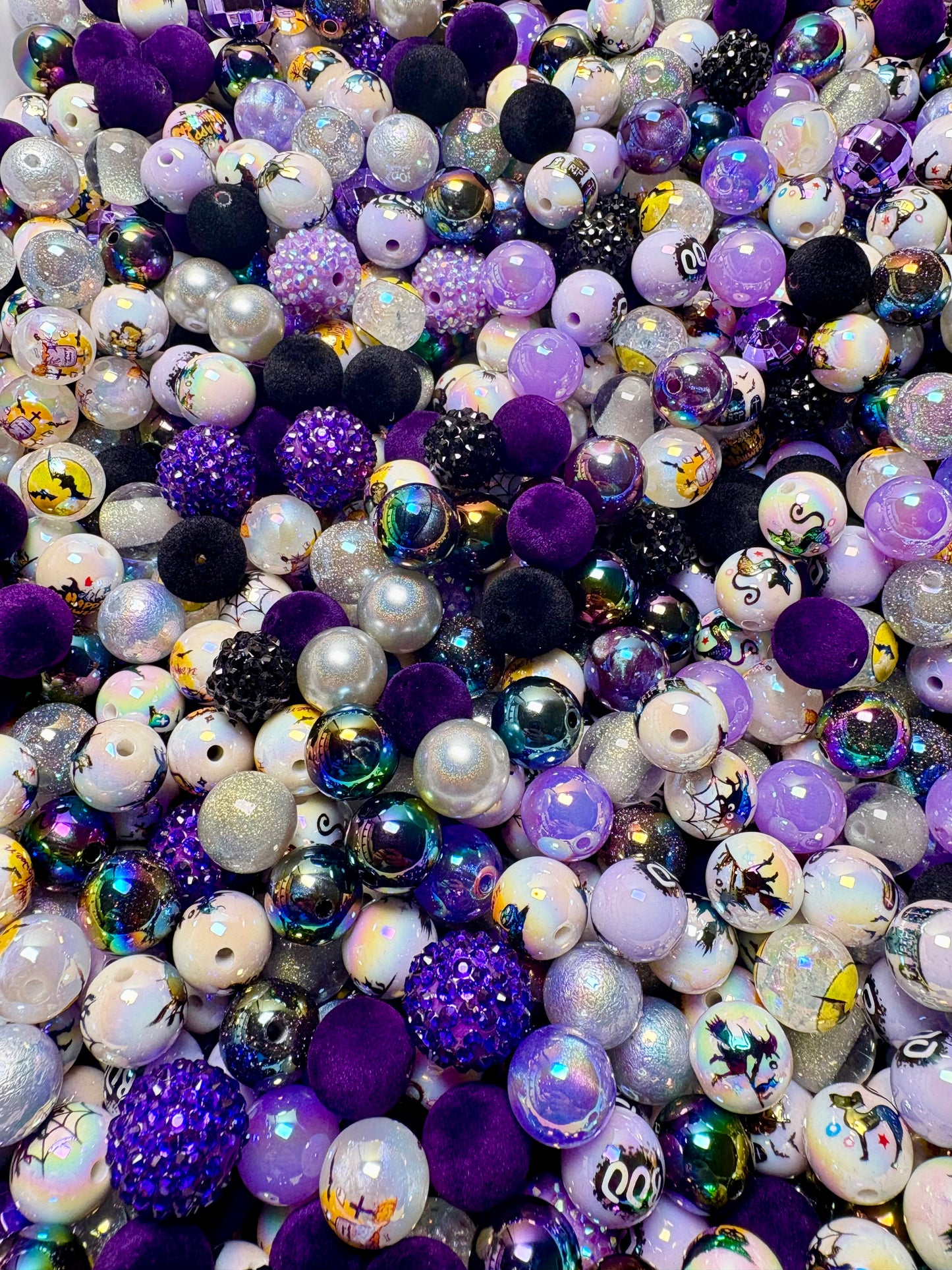 Acrylic Bead Mix for Beadable Pens, Keychains and DIY (16mm) bead mix pretty beads