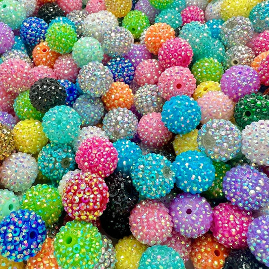16-20mm Bling Rhinestone beads for Beadable Pens/DIY/Keychains/Badge Reel, Wristlets and more!!!