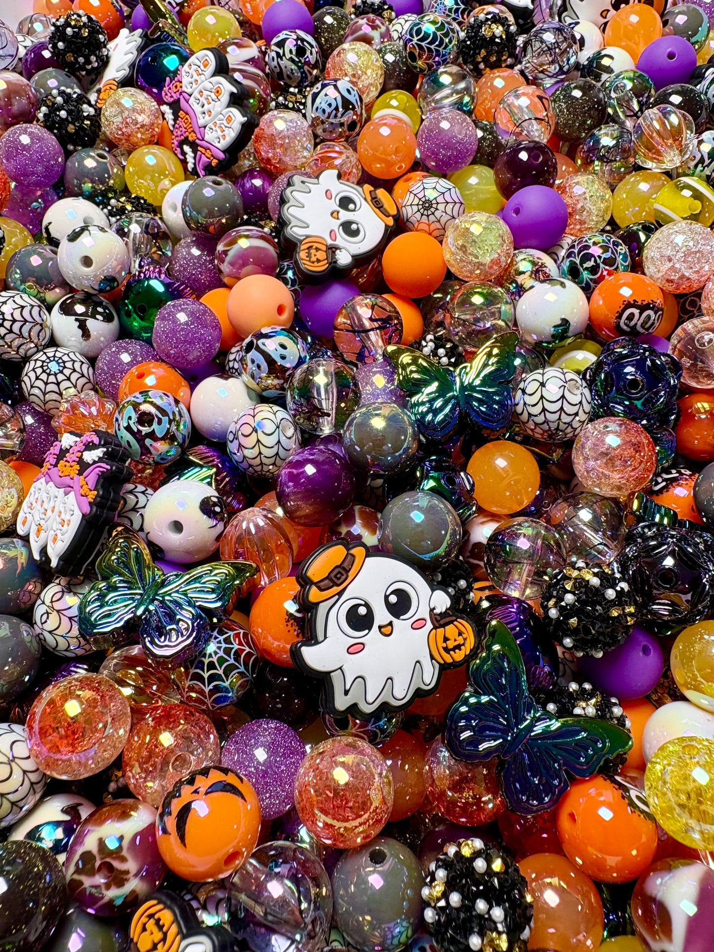 Acrylic Bead Mix for Beadable Pens, Keychains and DIY (16mm) bead mix pretty beads