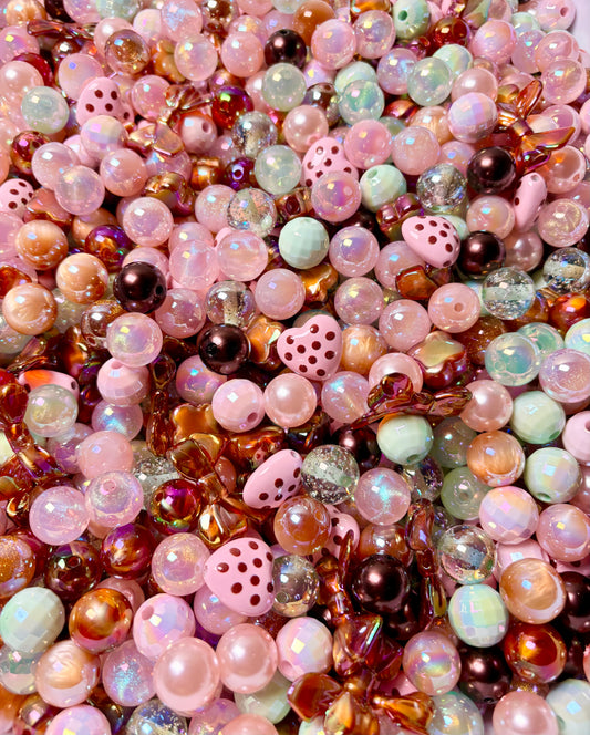 Acrylic Bead Mix for Beadable Pens, Keychains and DIY (16mm) bead mix pretty beads!!