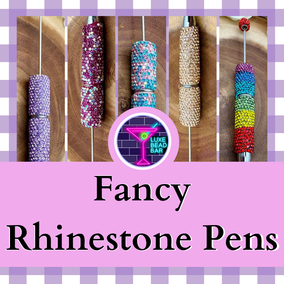 Fancy Rhinestone Beadable Pen for DIY/Customization