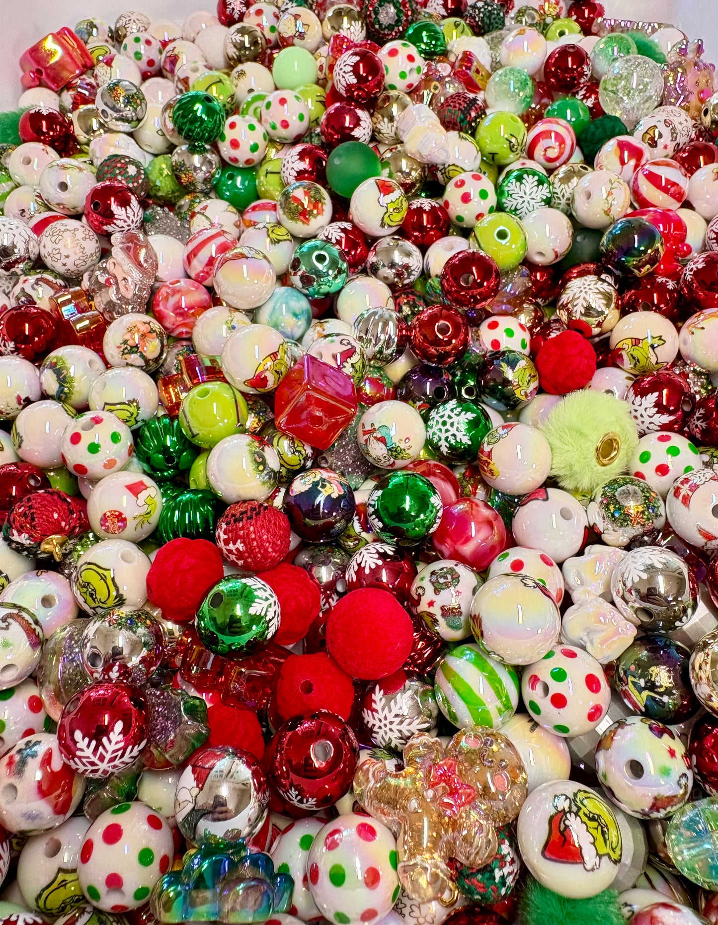 Acrylic Bead Mix for Beadable Pens, Keychains and DIY (16mm) bead mix pretty beads