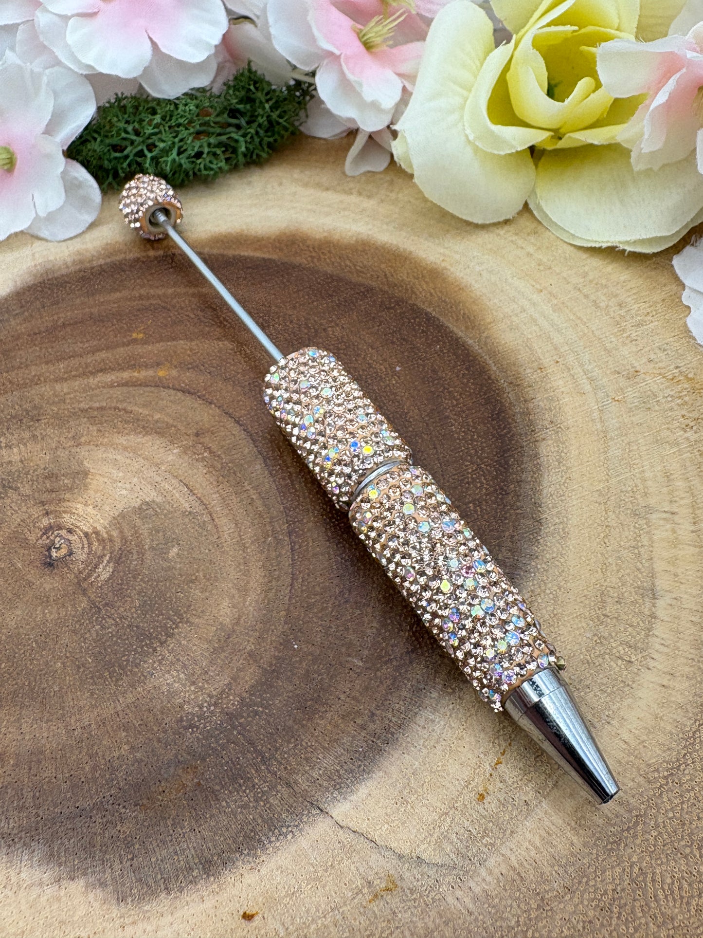 Fancy Rhinestone Beadable Pen for DIY/Customization
