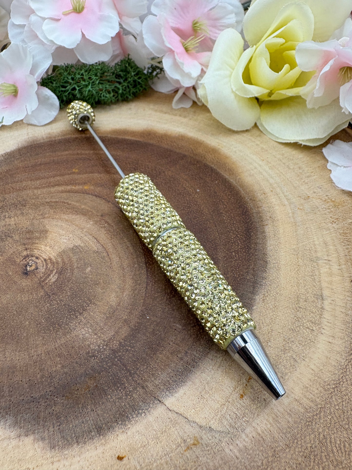 Fancy Rhinestone Beadable Pen for DIY/Customization