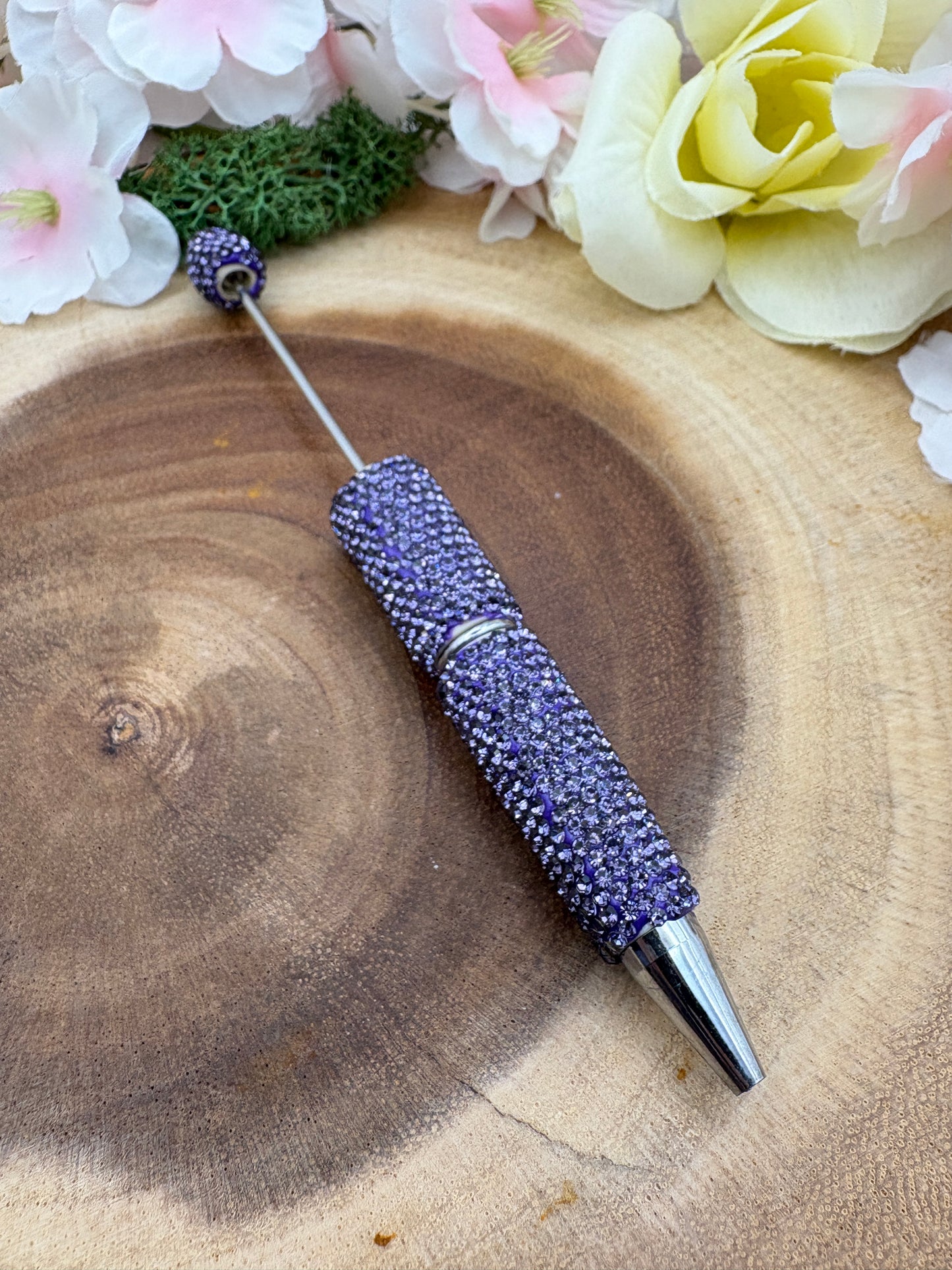 Fancy Rhinestone Beadable Pen for DIY/Customization