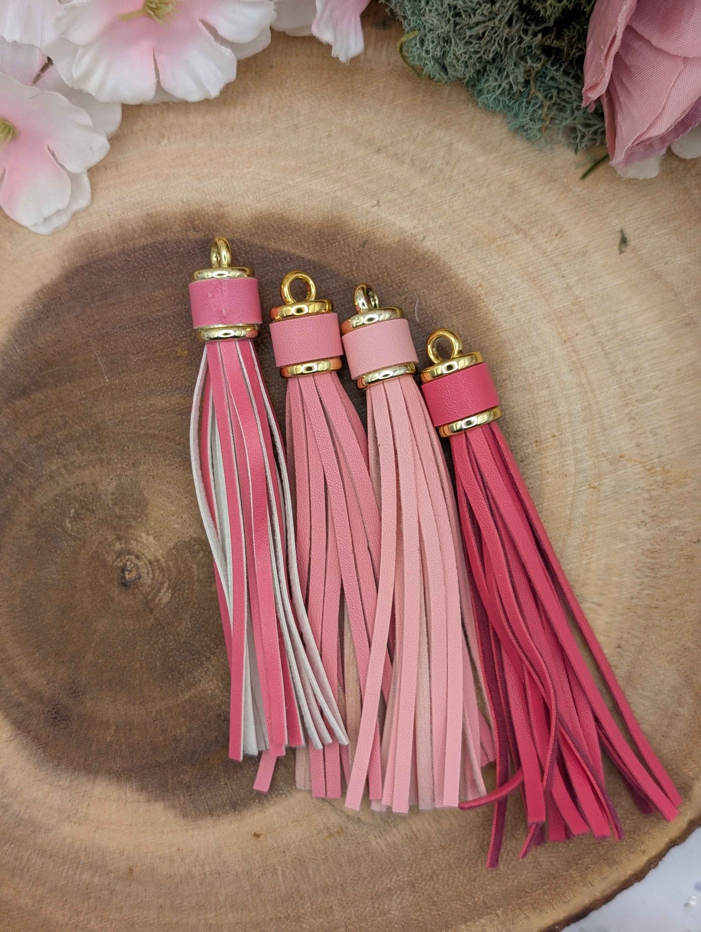 Faux Leather Tassels