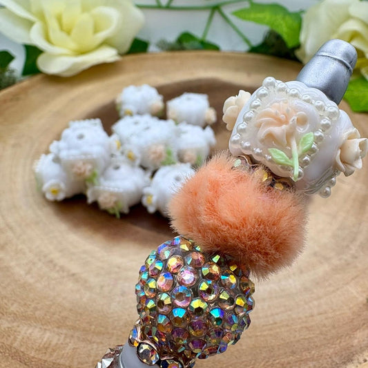 Hand painted Bead for Beadable Pens, Keychains and DIY