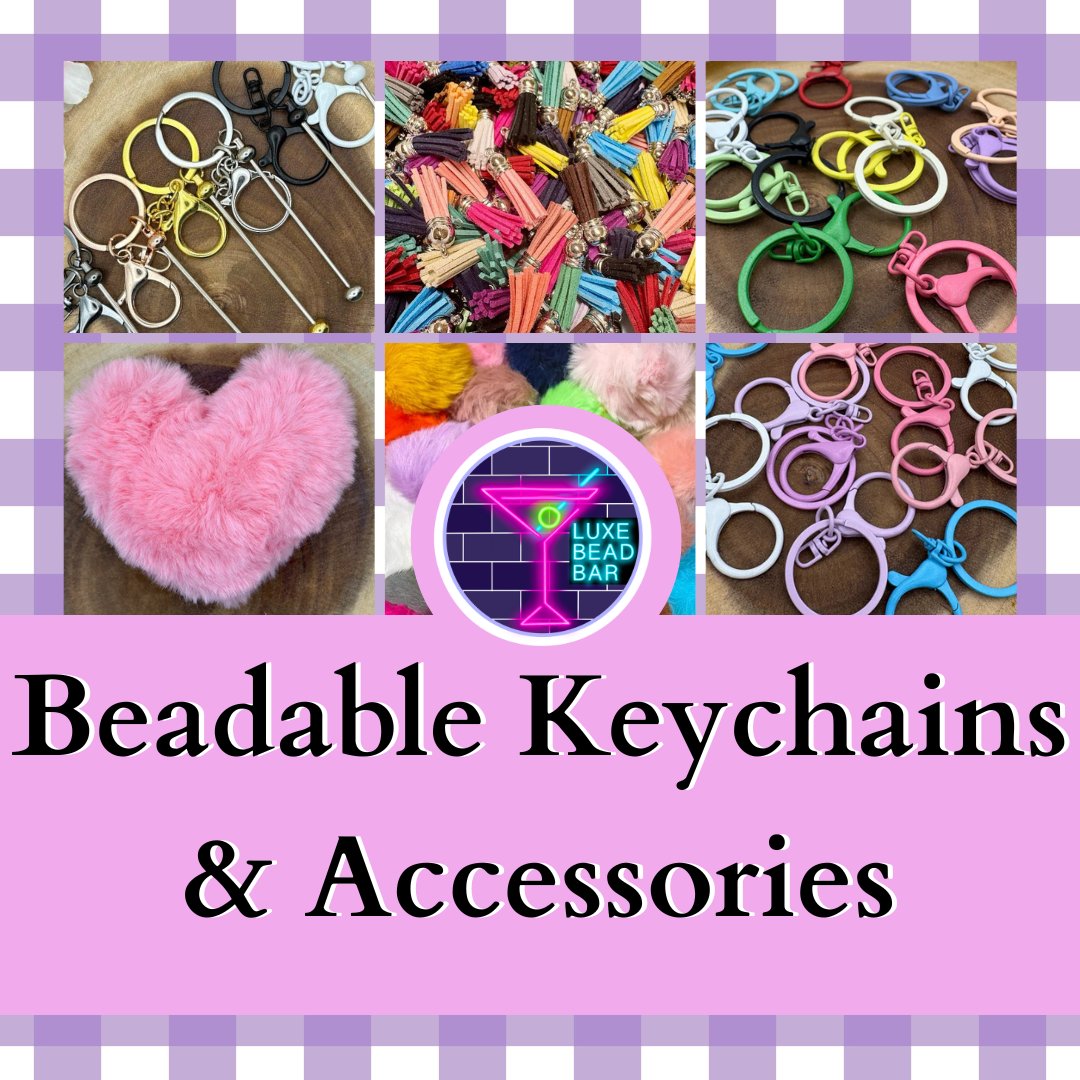 Beadable Keychains and Accessories for Keychain DIY and more