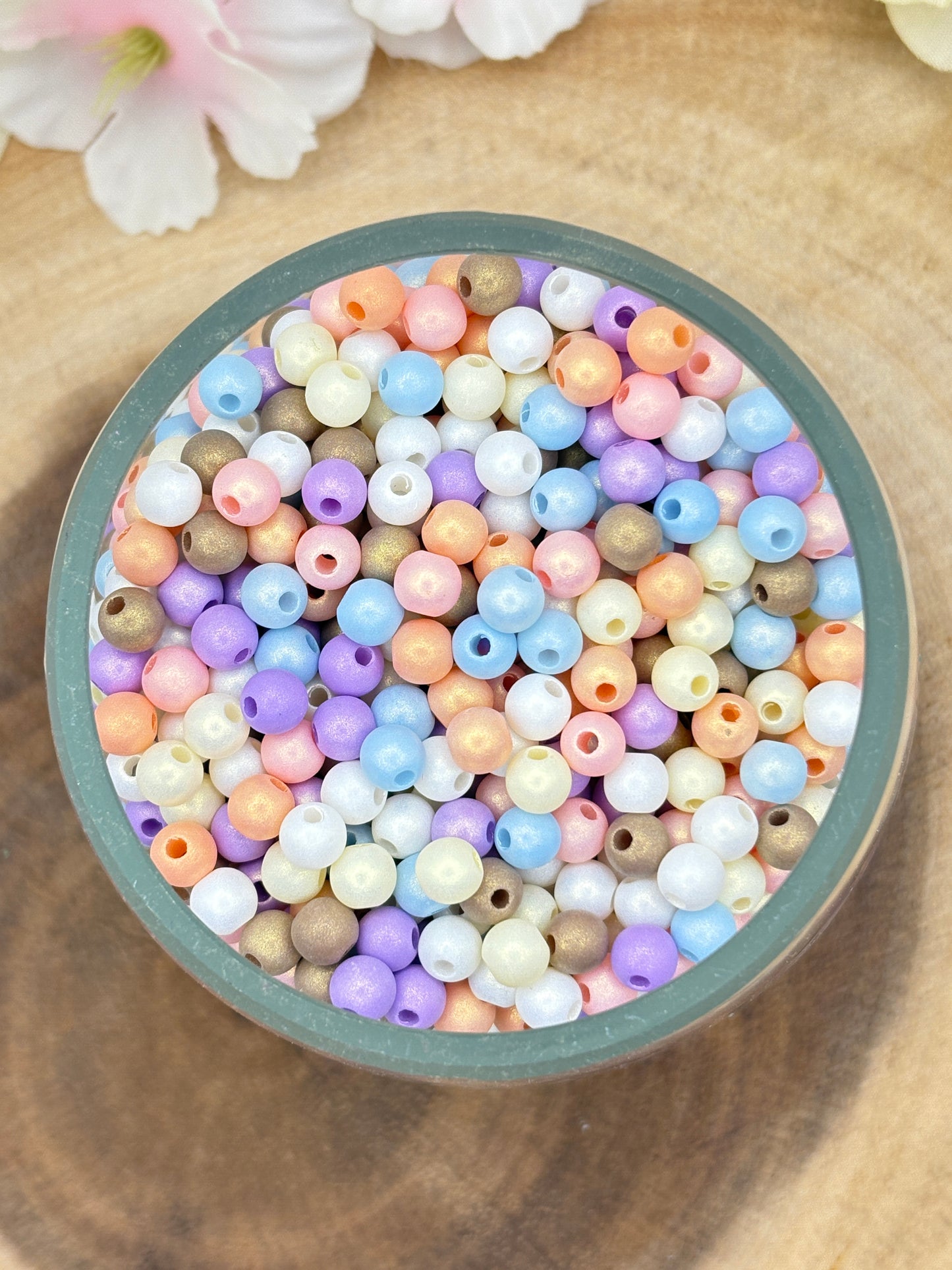Small Bead Spacers 4mm-12mm for Phone charms, bracelet and other DIY