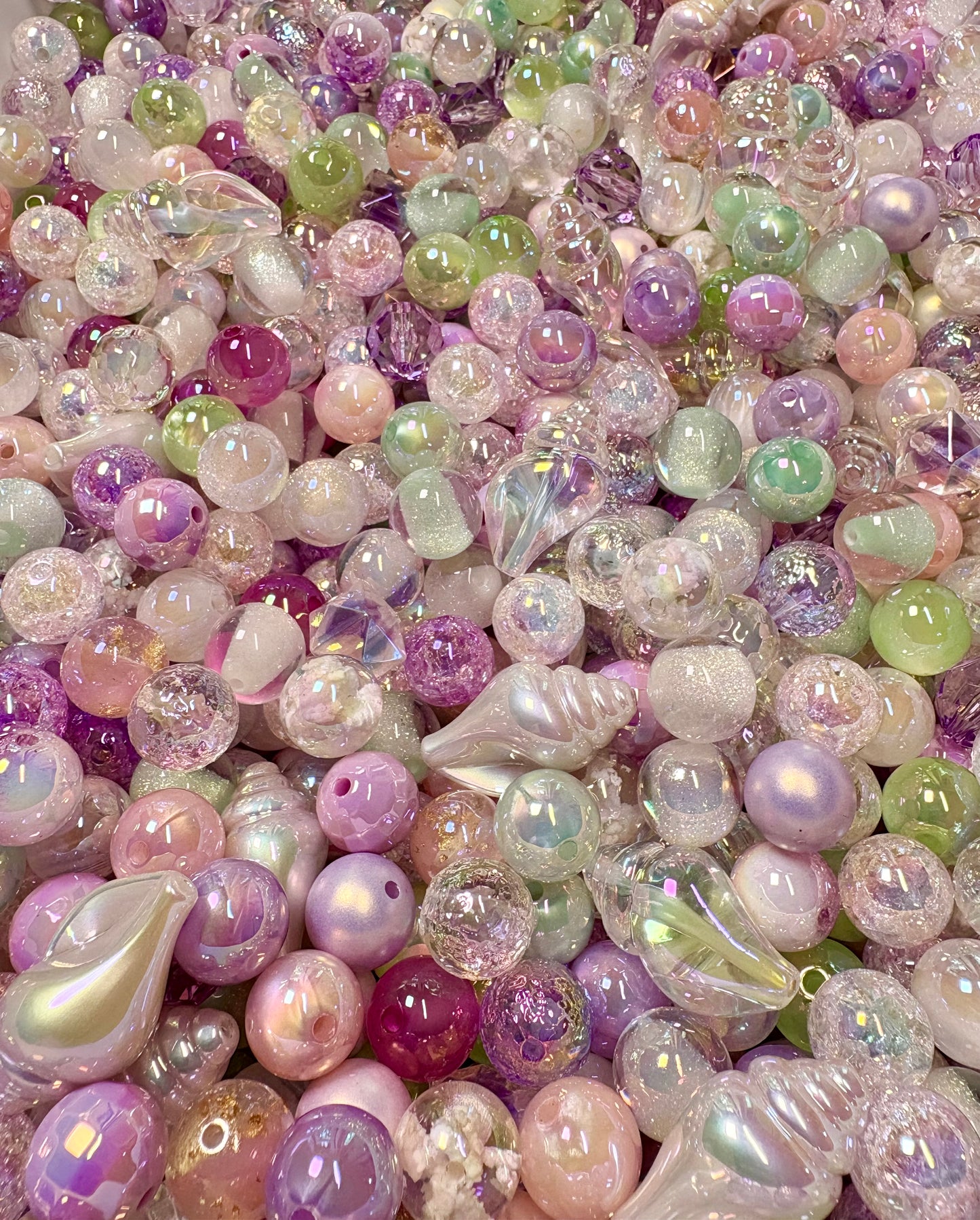 Acrylic Bead Mix for Beadable Pens, Keychains and DIY (16mm) bead mix pretty beads