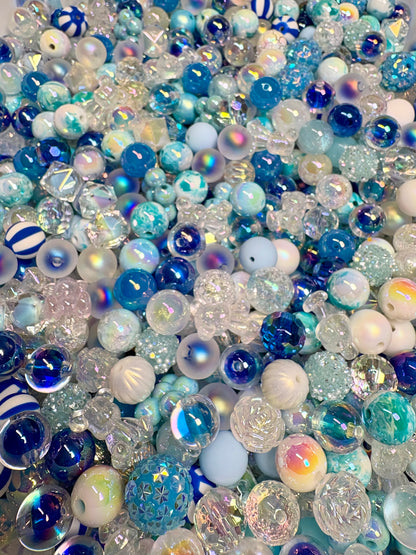 Acrylic Bead Mix for Beadable Pens, Keychains and DIY (16mm) bead mix pretty beads