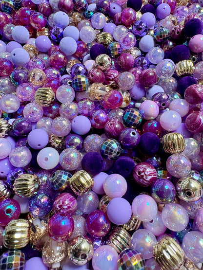 Acrylic Bead Mix for Beadable Pens, Keychains and DIY (16mm) bead mix pretty beads