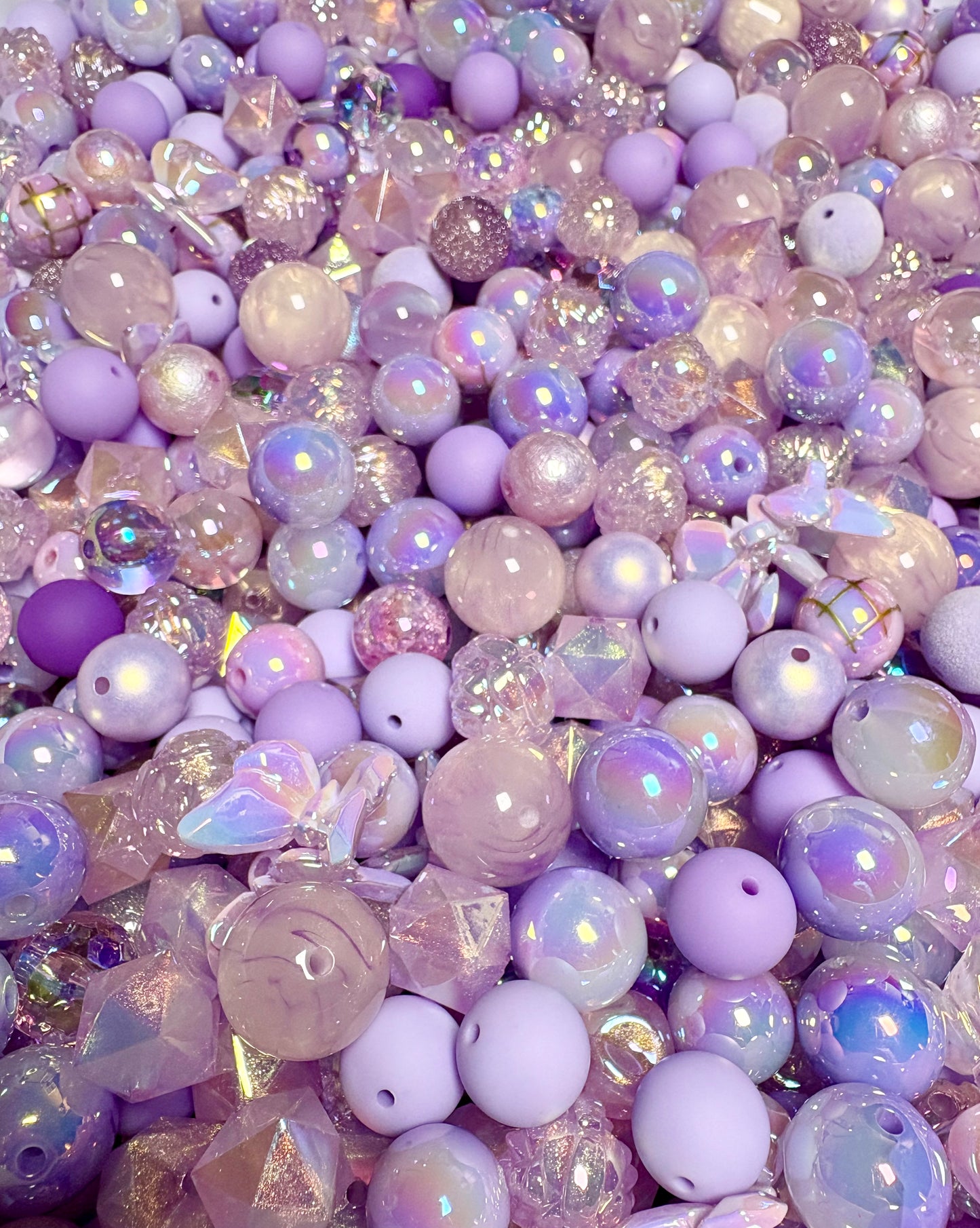 Acrylic Bead Mix for Beadable Pens, Keychains and DIY (16mm) bead mix pretty beads