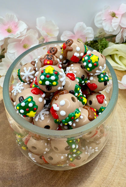 Hand painted Bead for Beadable Pens, Keychains and DIY