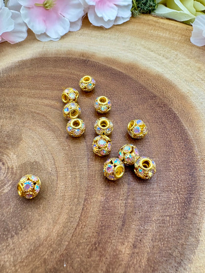 Metal Bling Beads 8mm-16mm
