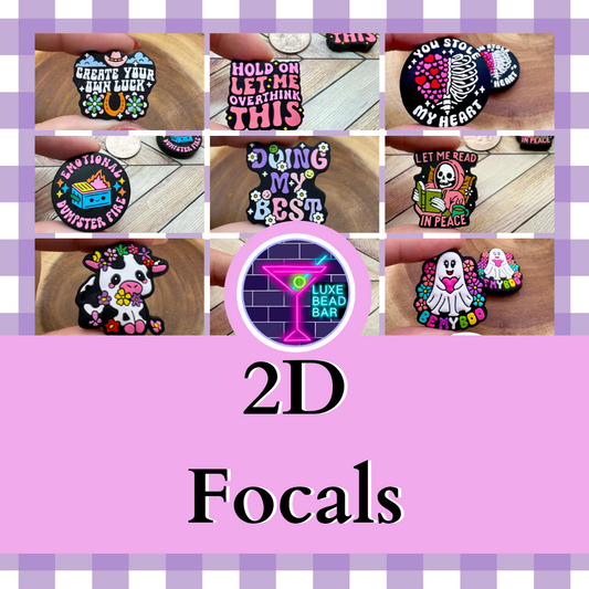 2D Focal for beadable pens, keychains and other DIY