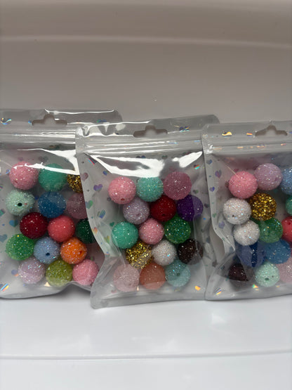 16-20mm Bling Rhinestone beads for Beadable Pens/DIY/Keychains/Badge Reel, Wristlets and more!!