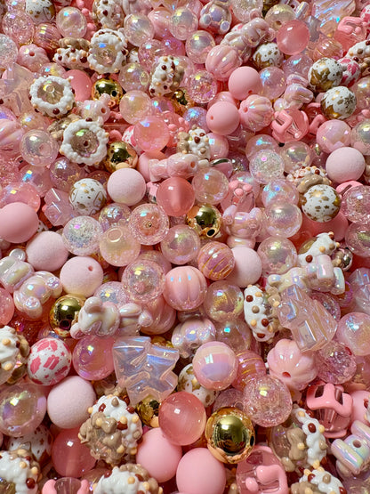 Acrylic Bead Mix for Beadable Pens, Keychains and DIY (16mm) bead mix pretty beads