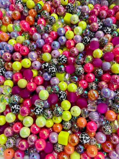 Acrylic Bead Mix for Beadable Pens, Keychains and DIY (16mm) bead mix pretty beads!!
