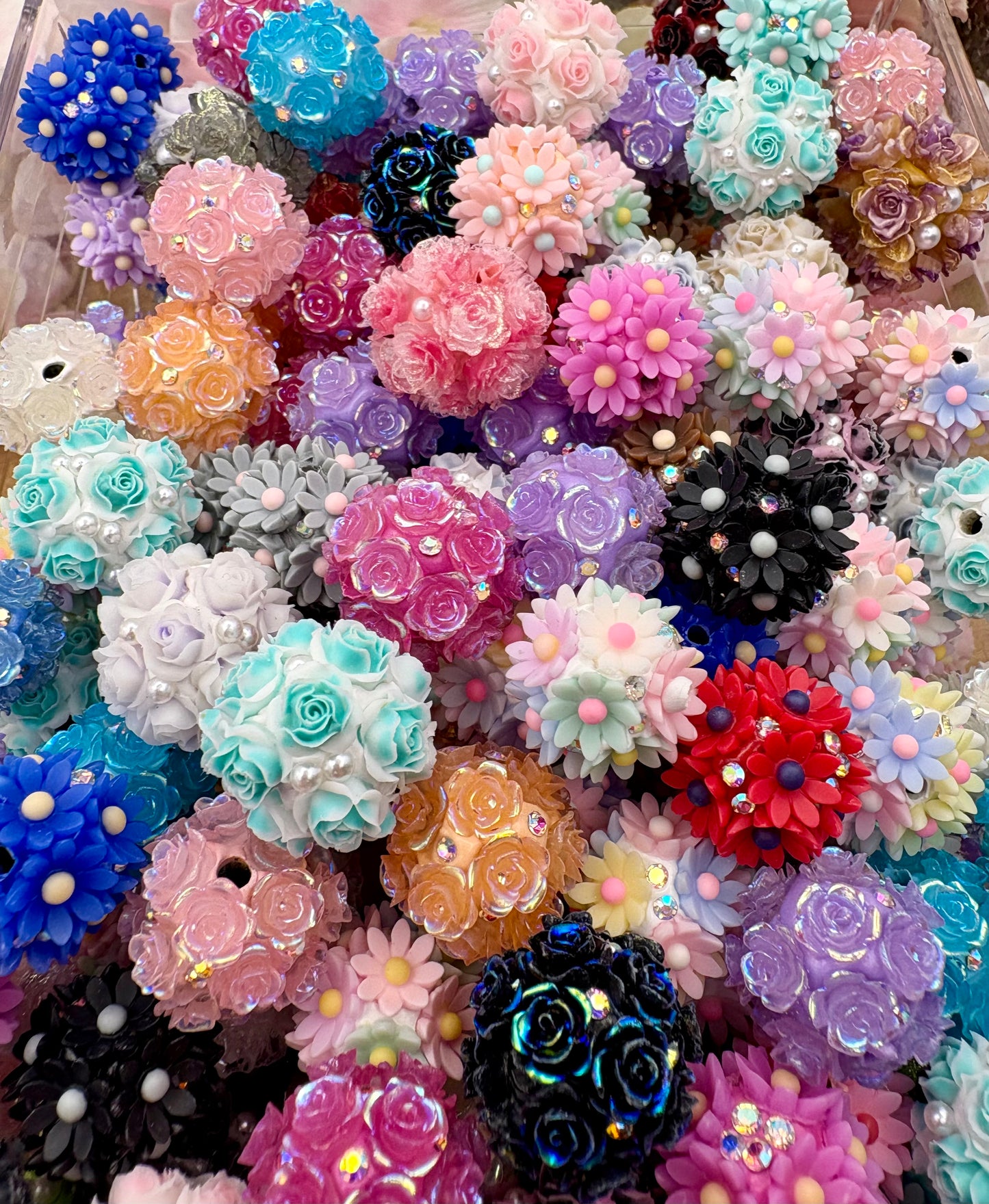 Flower Beads for Beadable Pens, Keychains and DIY Projects pretty