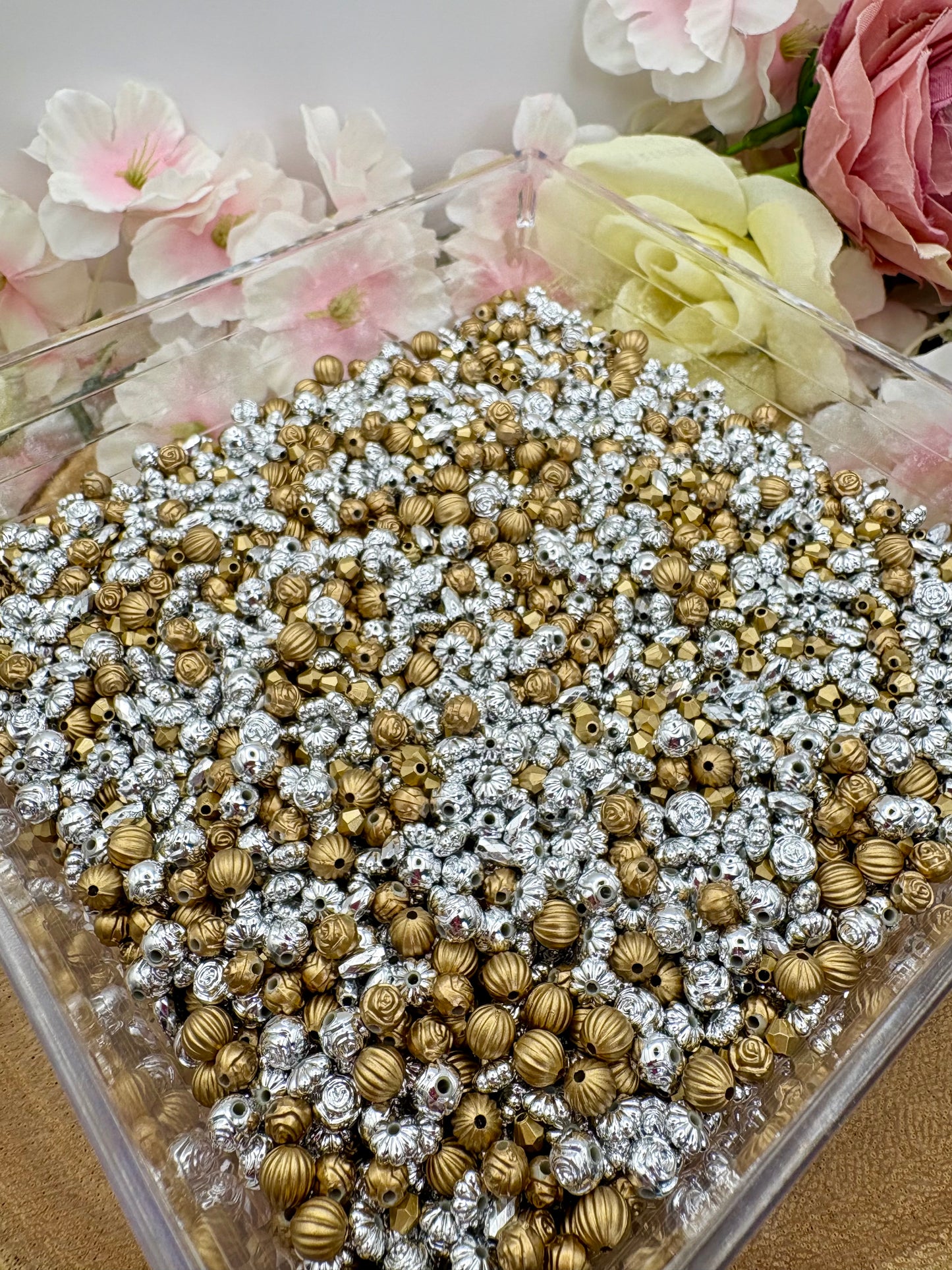 Small Bead Spacers 4mm-12mm for Phone charms, bracelet and other DIY