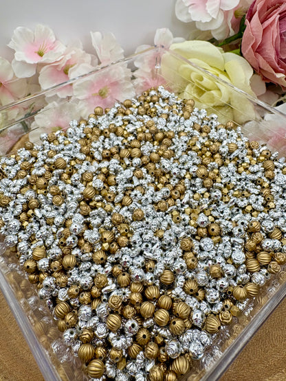 Small Bead Spacers 4mm-12mm for Phone charms, bracelet and other DIY