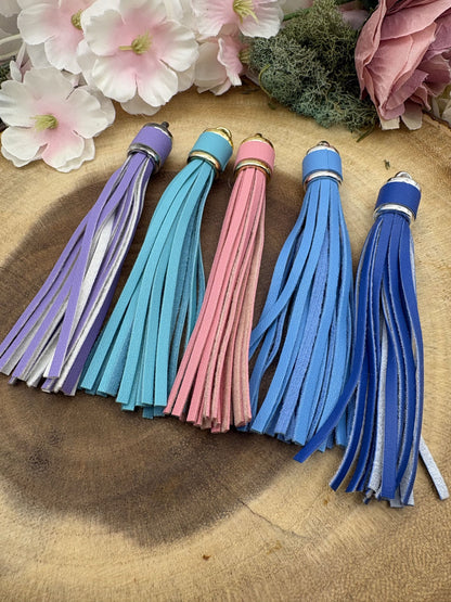Faux Leather Tassels