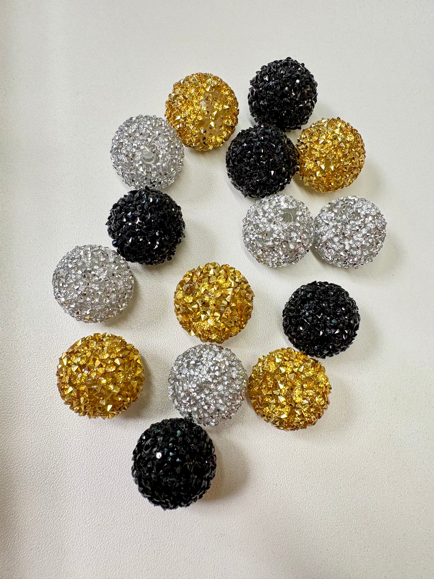 16-20mm Bling Rhinestone beads for Beadable Pens/DIY/Keychains/Badge Reel, Wristlets and more!!!