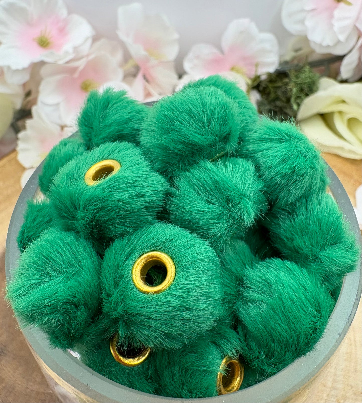 20ct 20mm Fluffy Spacers for Beadable pens, wristlets and other diy