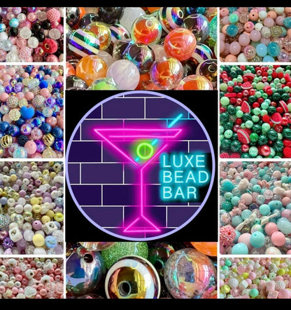 Acrylic Bead Mix for Beadable Pens, Keychains and DIY (16mm) bead mix pretty beads