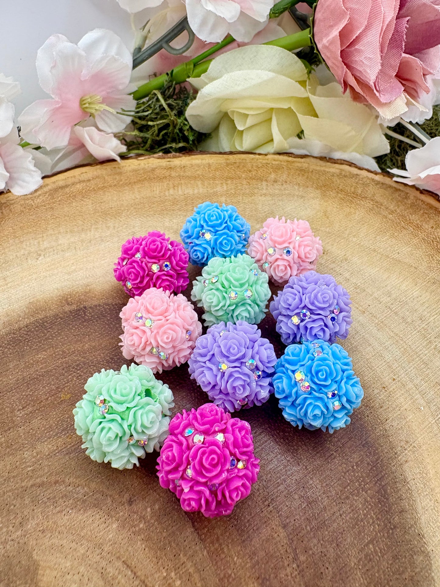 Flower Beads for Beadable Pens, Keychains and DIY Projects pretty
