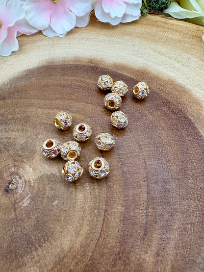 Metal Bling Beads 8mm-16mm