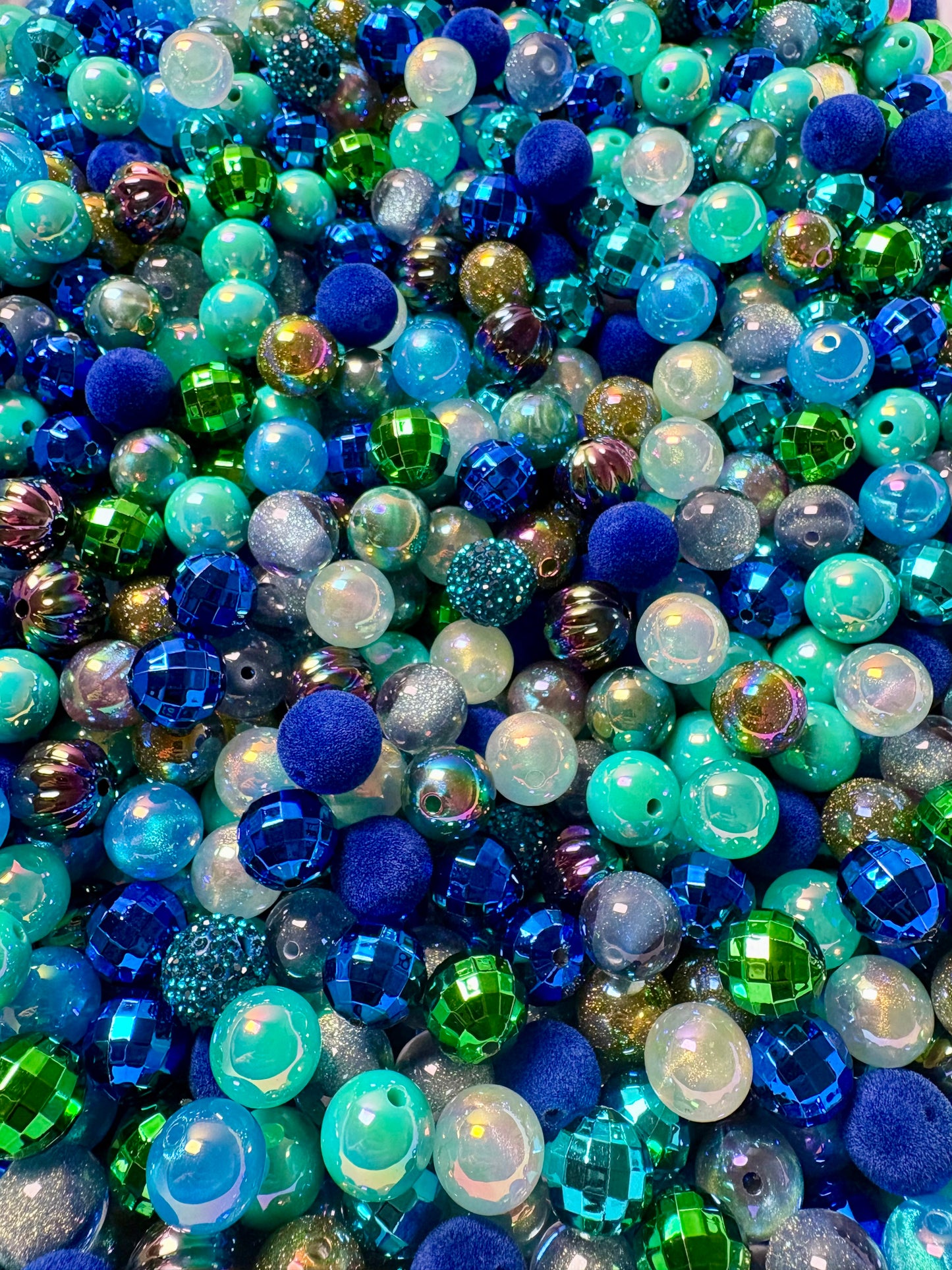 Acrylic Bead Mix for Beadable Pens, Keychains and DIY (16mm) bead mix pretty beads