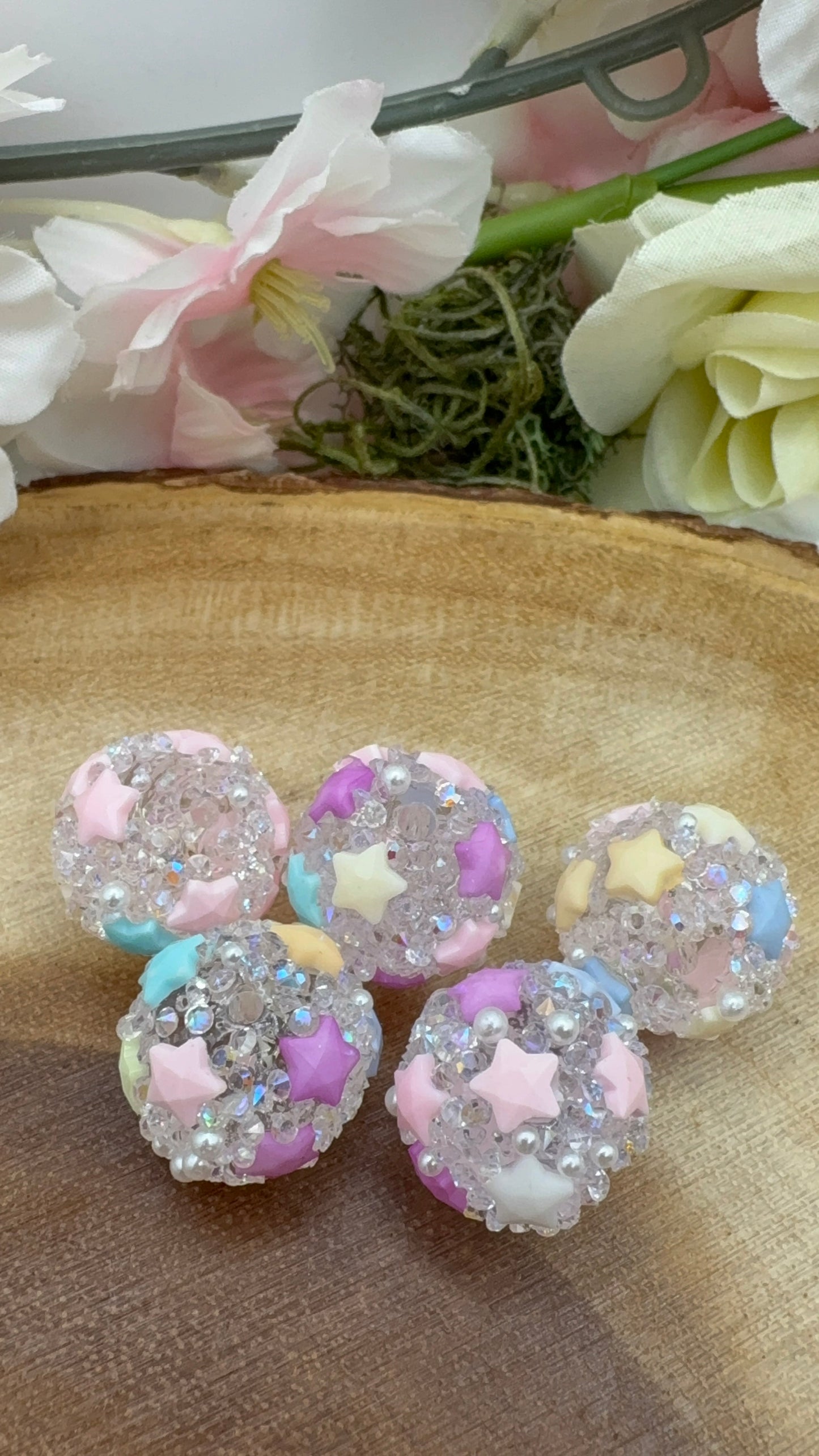 16-20mm Bling Rhinestone beads for Beadable Pens/DIY/Keychains/Badge Reel, Wristlets and more!!