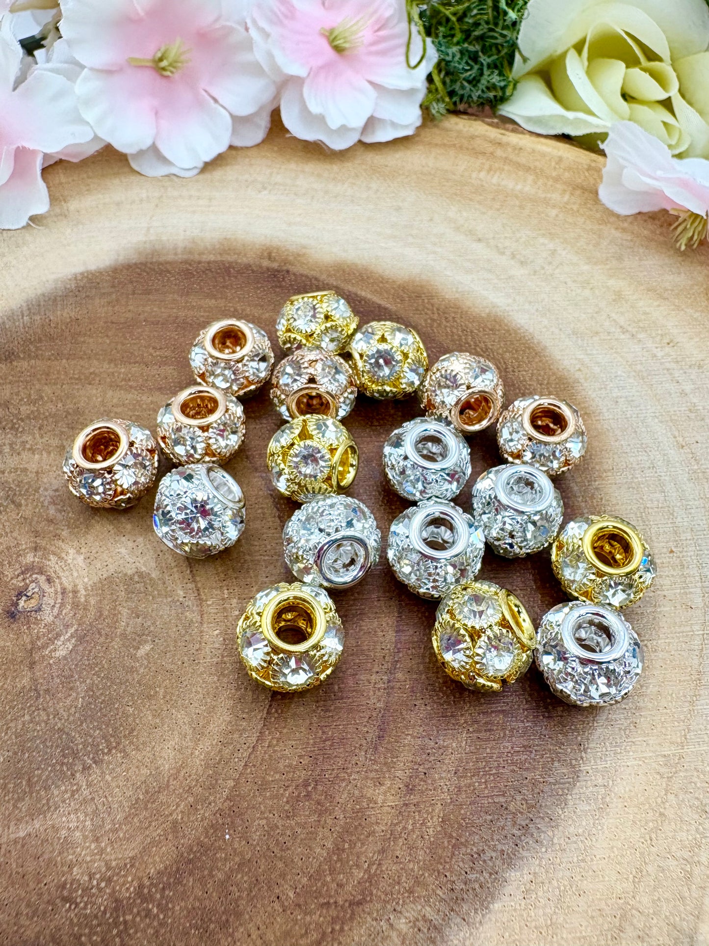 Metal Bling Beads 8mm-16mm