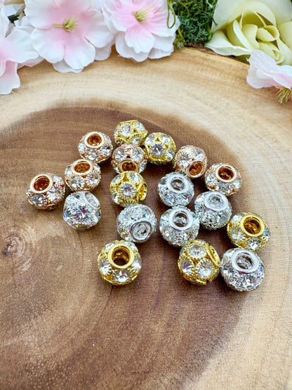 Metal Bling Beads 8mm-16mm