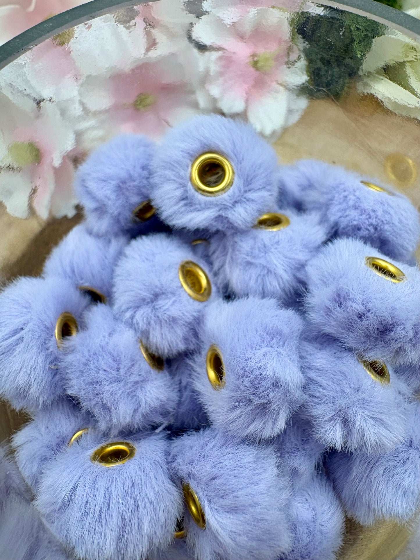 20ct 20mm Fluffy Spacers for Beadable pens, wristlets and other diy