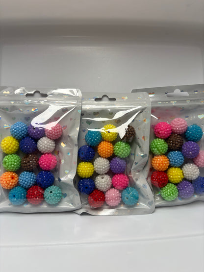 16-20mm Bling Rhinestone beads for Beadable Pens/DIY/Keychains/Badge Reel, Wristlets and more!!