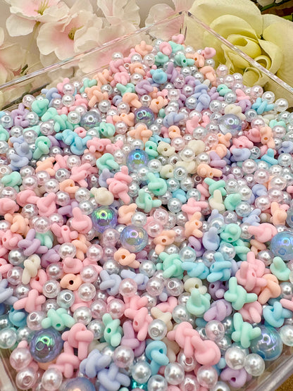 Small Bead Spacers 4mm-12mm for Phone charms, bracelet and other DIY