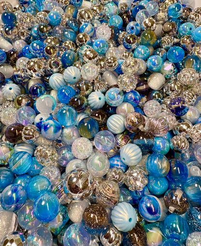 Acrylic Bead Mix for Beadable Pens, Keychains and DIY (16mm) bead mix pretty beads