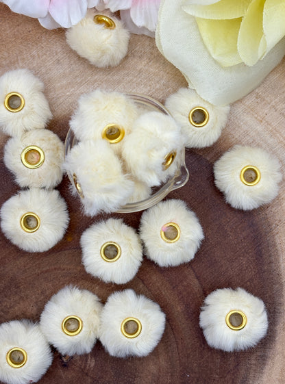 20ct 20mm Fluffy Spacers for Beadable pens, wristlets and other diy