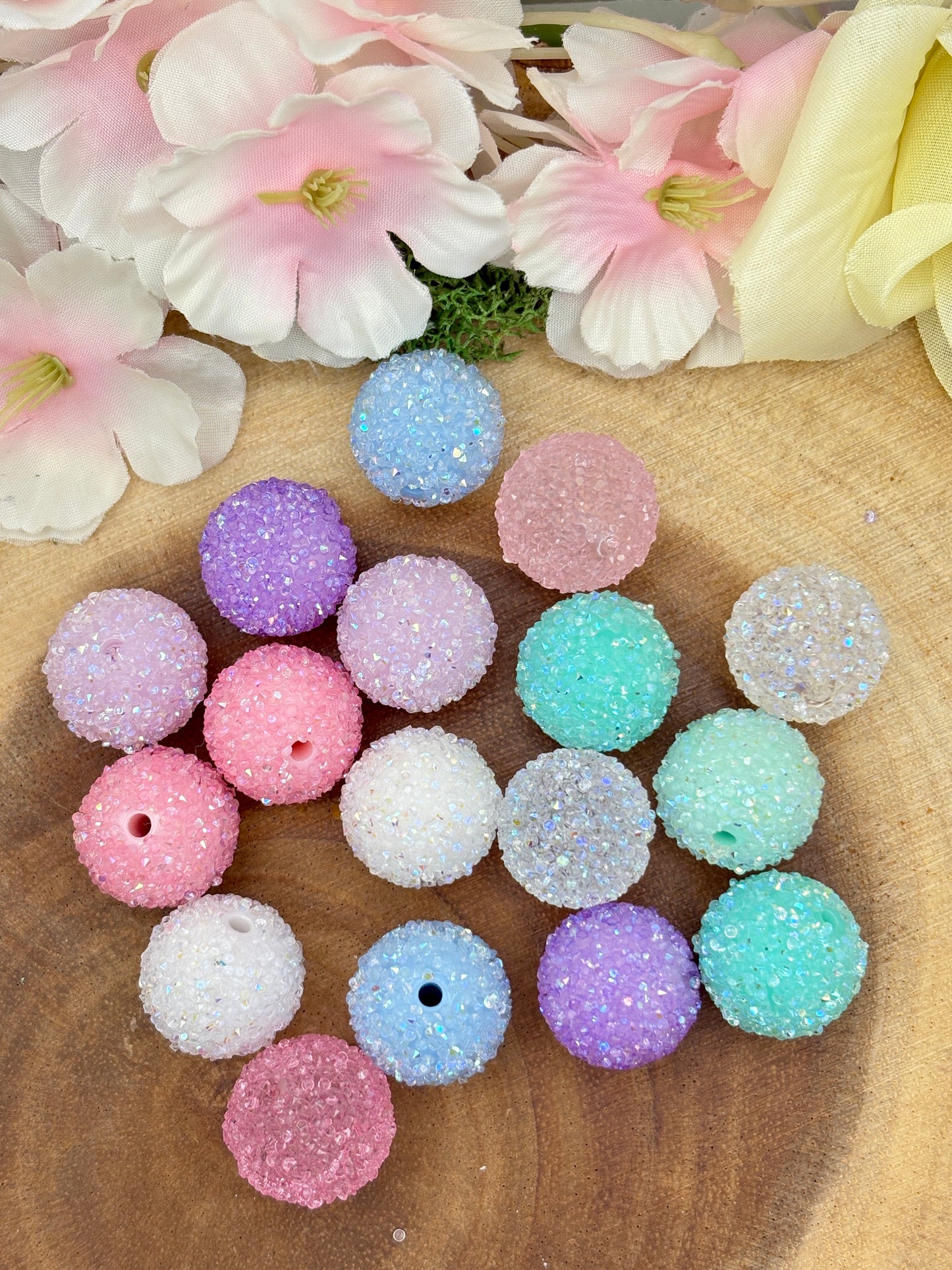 16-20mm Bling Rhinestone beads for Beadable Pens/DIY/Keychains/Badge Reel, Wristlets and more!!!