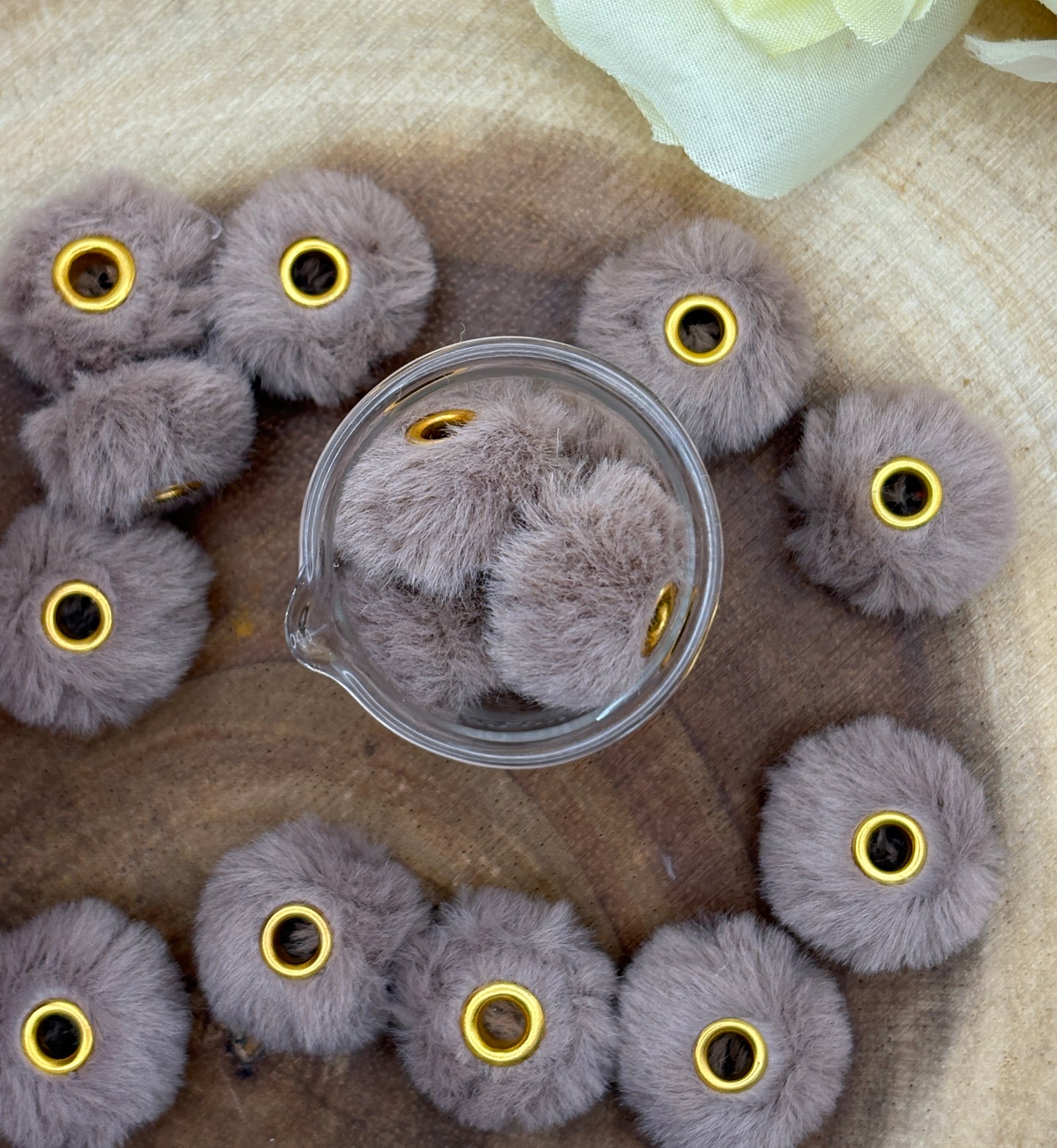 20ct 20mm Fluffy Spacers for Beadable pens, wristlets and other diy