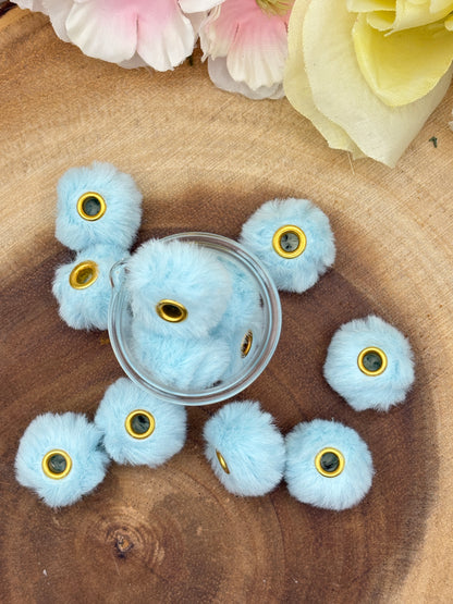 20ct 20mm Fluffy Spacers for Beadable pens, wristlets and other diy