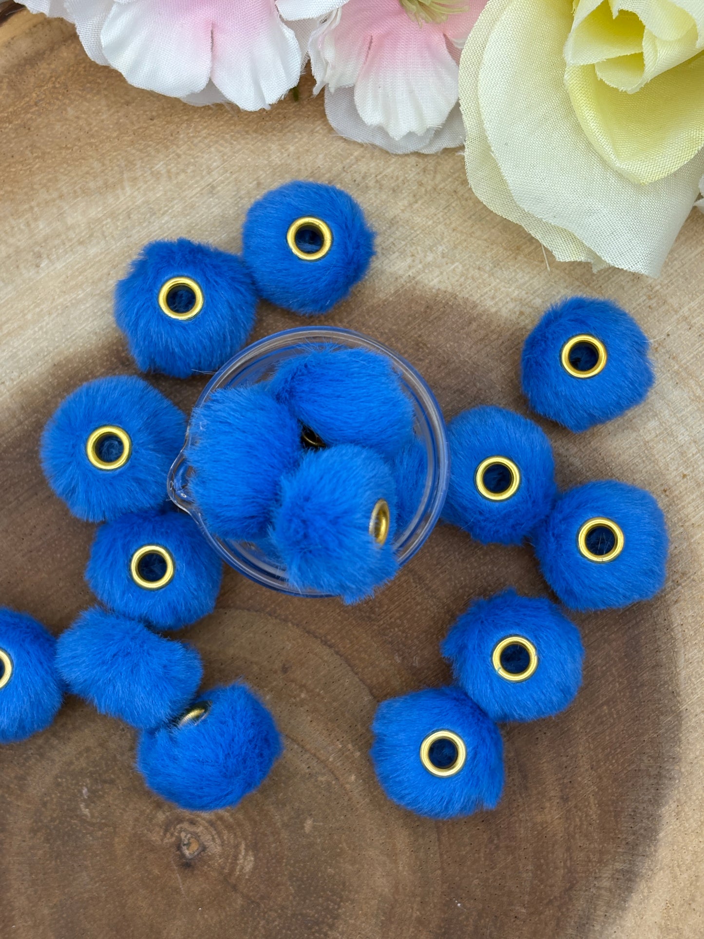 20ct 20mm Fluffy Spacers for Beadable pens, wristlets and other diy