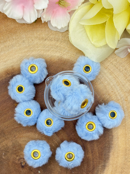 20ct 20mm Fluffy Spacers for Beadable pens, wristlets and other diy