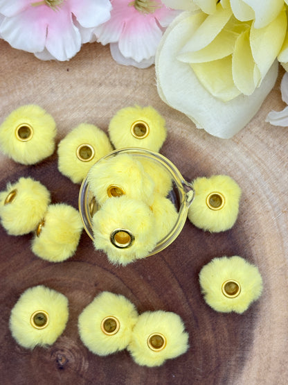 20ct 20mm Fluffy Spacers for Beadable pens, wristlets and other diy