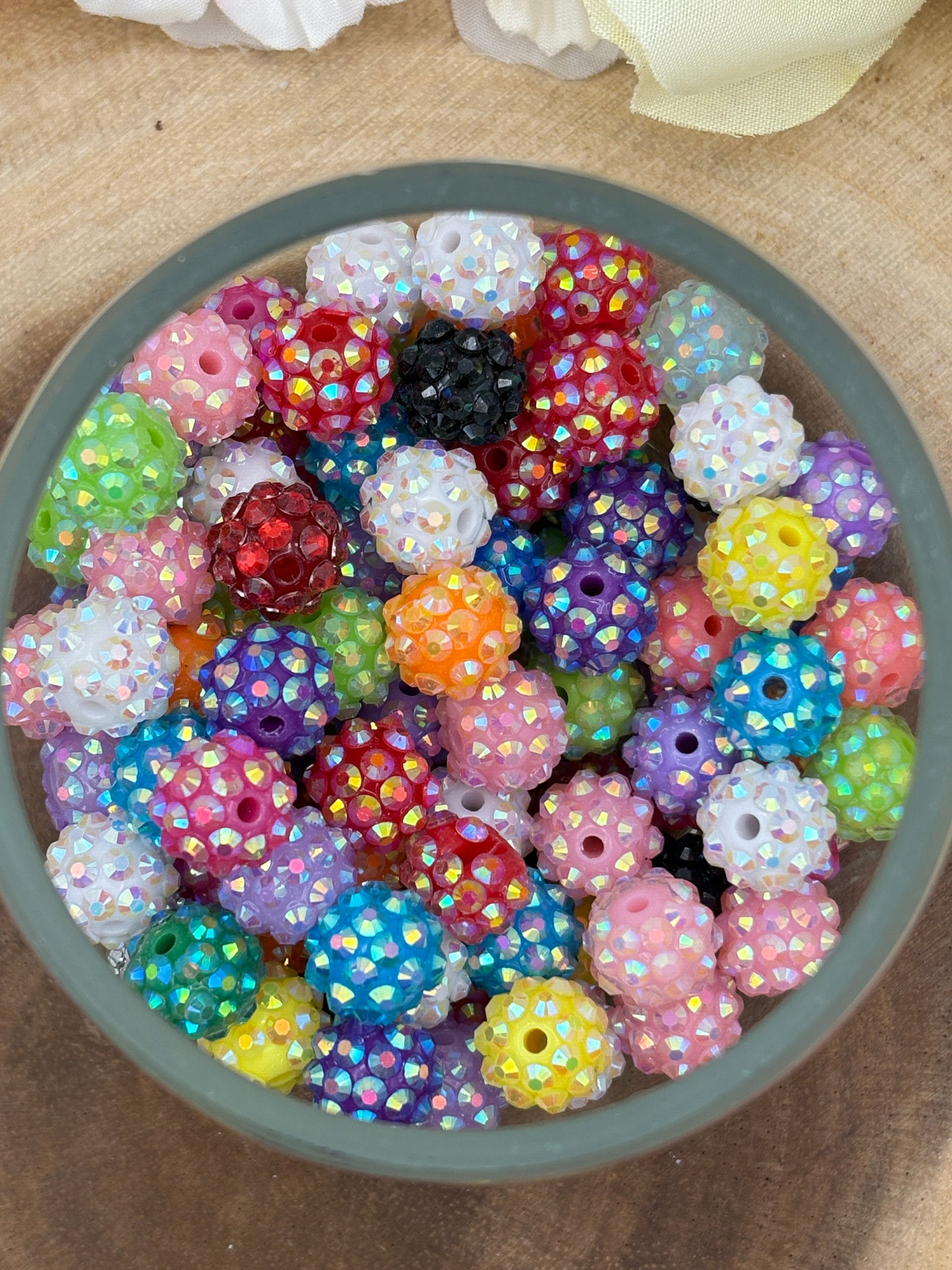16-20mm Bling Rhinestone beads for Beadable Pens/DIY/Keychains/Badge Reel, Wristlets and more!!!