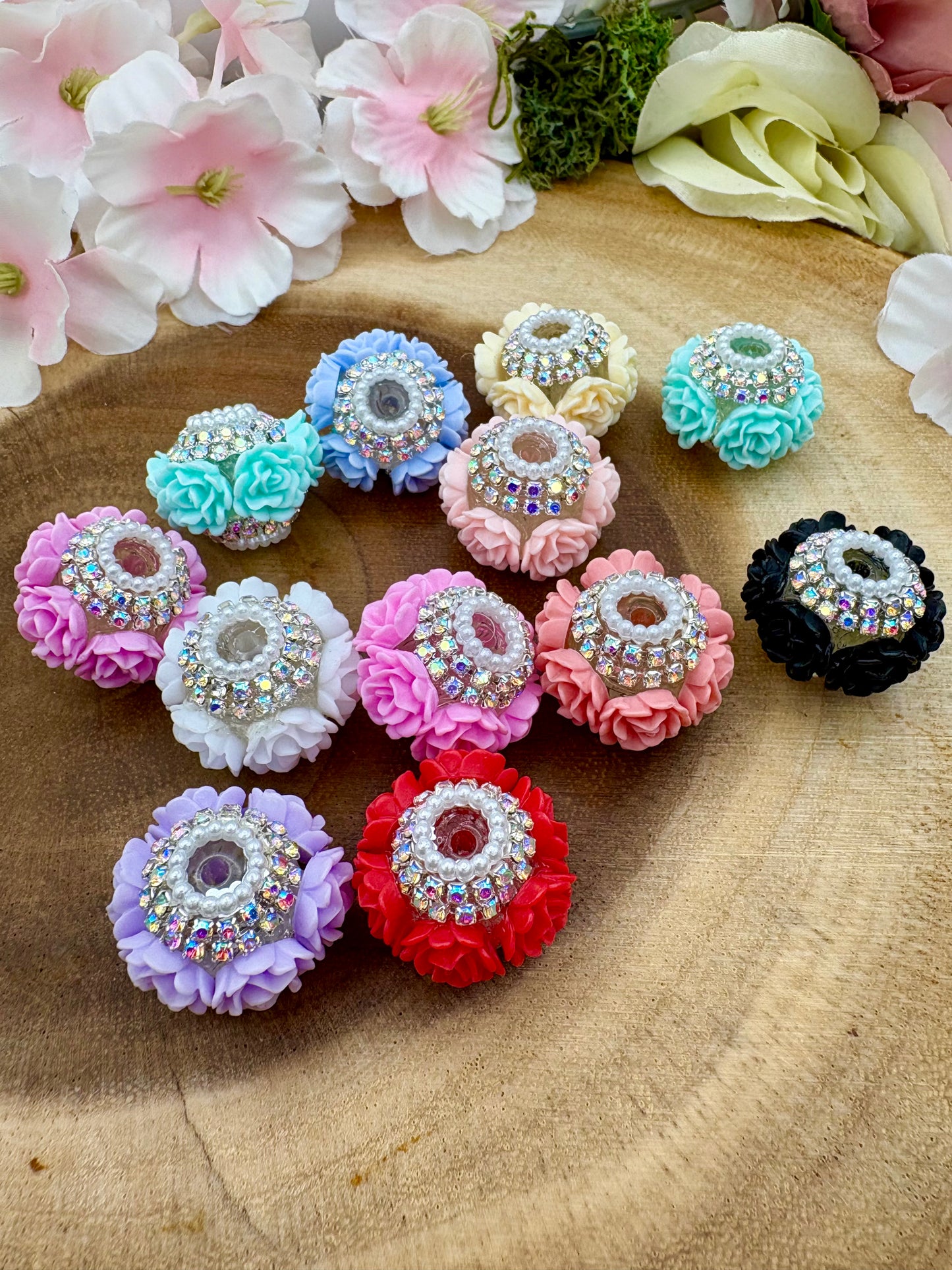 Flower Beads for Beadable Pens, Keychains and DIY Projects pretty
